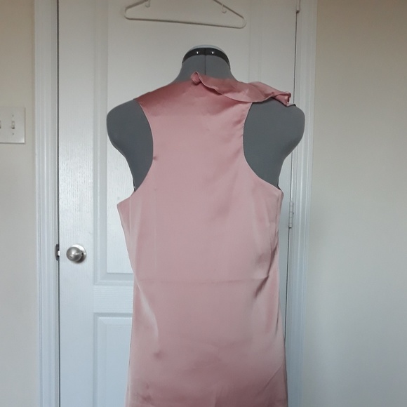 SALE 💖 Lulu's Pink Ruffle Sleeveless Dress S - Picture 5 of 8
